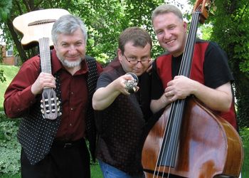 Music Pilgrim Trio (L to R -- Vladimir Fridman, Seth Kibel, Bob Abbott)
