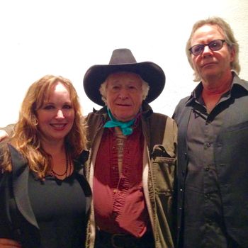 Gretchen Peters, Ramblin' Jack Elliott, BW. Elko, Nevada. 2017
