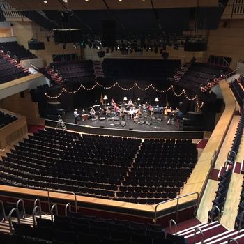 Soundcheck at Glasgow Royal Concert Hall. Transatlantic Sessions, 2019
