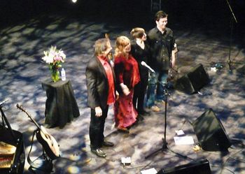 with Christine Bougie, Gretchen Peters & Ben Glover at The Lowry in Salford, UK. 2015
