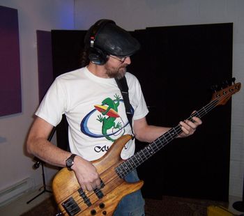 Keith Richmond Tracking bass on Rainbird's project

