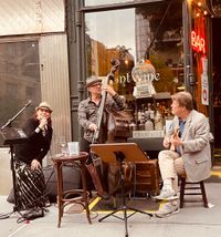 JAZZ TRIO "Swingin' on the Sidewalk" in Manhattan's charming West Village!