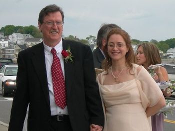 Since I'm adding pictures from the wedding of some of the contributors to the CD, I thought you might enjoy seeing another wedding picture.  On the way to the reception, May 2006.
