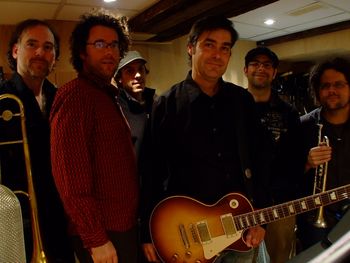 Boppin Blues Band at recording session 2012
