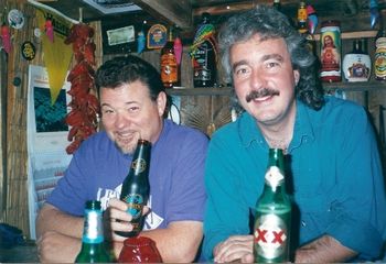 Ted and the legendary James Harman in Prescott, AZ/circa 1994
