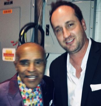 Backstage before going on at Lincoln Center w/ Jon Hendricks for his 90th Birthday
