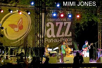 Mimi Jones in Concert at Haitian Jazz Fest.
