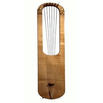 Replica of the Sutton Hoo Lyre, made by Michael J King
