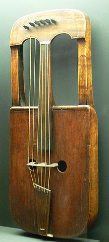 The bowed Welsh Cwryth - now, sadly the only remnant of the Lyres of the Ancient World still now left in Europe...
