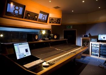 The awesome mixing desk at the George Martin Air Edel Studio 1 - where I recorded the lyre parts for MaryAnne & Michael Tedstone's Roman-themed album for Felt Music Sound Library in 2012 - a world awa
