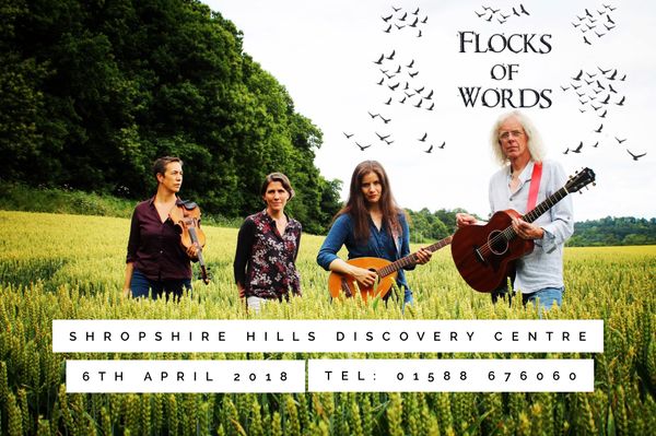 Flocks of Words landing at Shropshire Hills Discovery Centre