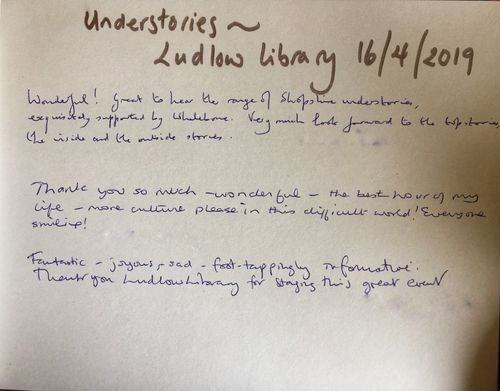 Understories Feedback at Ludlow Library