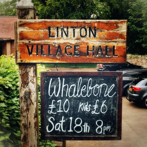 Whalebone at Linton Village Hall, mugs, beer and a Yew Tree