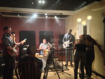 filming the band portion at Woolly Mammoth Sound in Waltham, MA
