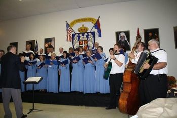 Accompanying the St. Sava Choir
