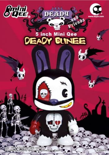 Deady Bunee 5" Mini-Qee by Toy2R. Coming Easter 2012
