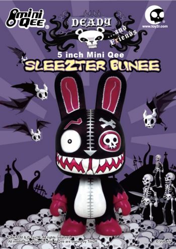 Sleezter Bunee 5" Mini-Qee by Toy2R. Coming Easter 2012
