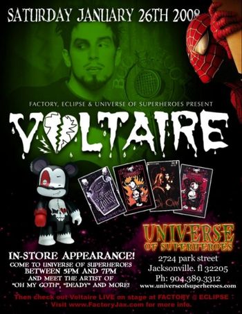 Voltaire signing in Jacksonville, FL 2008
