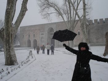 Topkapi Palace in a blizzard Istanbul, Turkey
