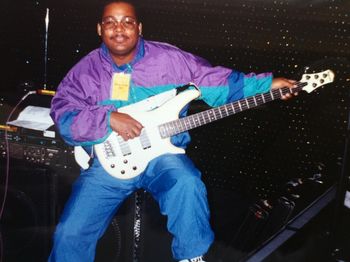 Ronnie B with his Ibanez Bass

