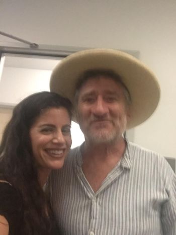 jonclearyandkatie1 backstage with Jon Cleary after opening his show
