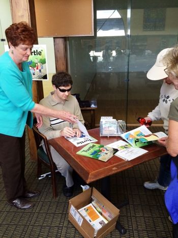 Nick & Kathy book signing @ Harbor Square Athletic Club (Sept 2014)
