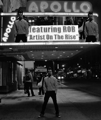 ROBs Name is up in lights at the World Famous Apollo Theater
