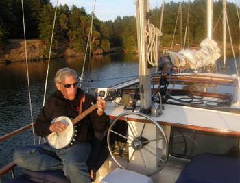 Banjo on the boat

