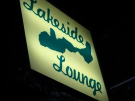 Lakeside Lounge sign