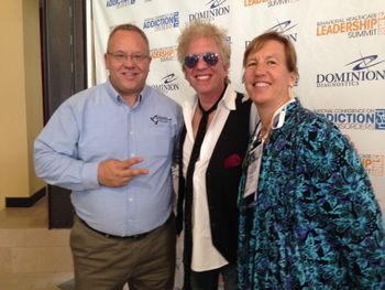 Kathy with Rock and Roll Hall of Fame Artist Ricky Byrd, NCAAD St. Louis
