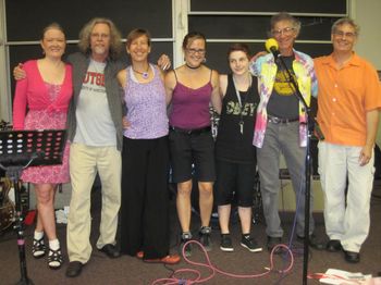 Promises Collective after performance at 2013 Rutgers Summer School for Addiction Studies Performance
