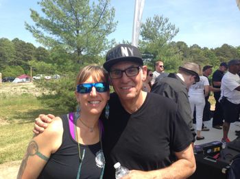 Kathy with legendary drummer and recovery advocate Liberty DiVito
