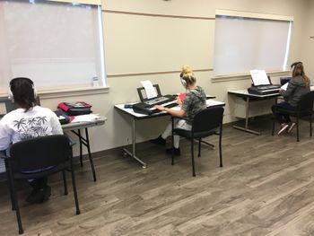 classroom turned piano studio, Daytop NJ Pittsgrove
