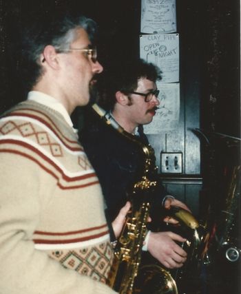 Jazz Disciples @ The Clay Pipe - Early 1986 (23): Steve Wood, Brad
