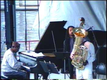 Flint/King Cobra Jazz Festival - August 1994 (13): Kenn Cox, Jaribu Shahid, Brad
