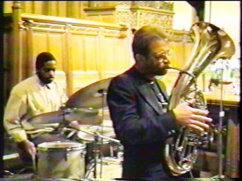Jefferson Ave. Jazz Vespers - March 1994 (32): Gerald Cleaver, Brad
