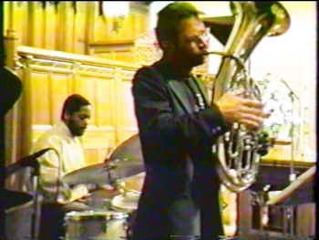 Jefferson Ave. Jazz Vespers - March 1994 (41): Gerald Cleaver, Brad
