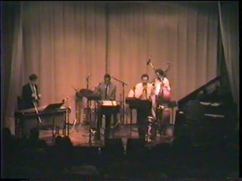 The Tuba Rules! @ DIA - April 1990 (42): Rob Pipho, Danny Spencer (Hidden), James Carter, Brad, Jaribu Shahid, Kenn Cox

