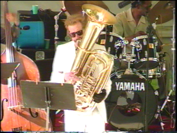 Flint/King Cobra Jazz Festival - August 1994 (45): Jaribu Shahid (Hidden), Brad, George Davidson

