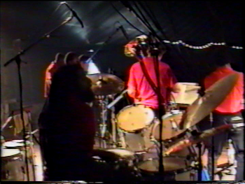 Kenn Cox Guerilla Jam Band - Moers, Germany - 1990 (10): Vincent Bowens, Tanni Tabal, Phil Lasley (Hidden, Phillip Cox (Hidden), Brad, Rayse Biggs
