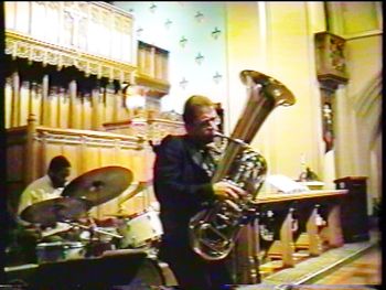 Jefferson Ave. Jazz Vespers - March 1994 (17): Gerald Cleaver, Brad
