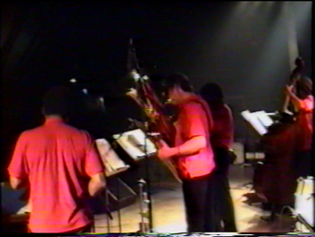 Kenn Cox Guerilla Jam Band - Moers, Germany - 1990 (22): Phil Lasley, Brad, Rayse Biggs, Jaribu Shahid
