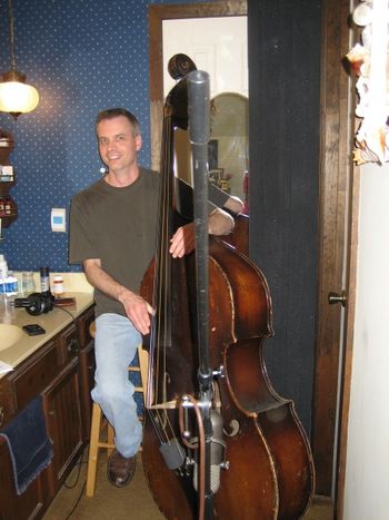 Andy Todd in the bassroom
