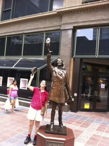 Loretta & Mary Tyler Moore!! Downtown Minneapolis, Summer 2014

