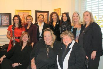 Cape Cod photo shoot and jazz jam with singers Monica Jewel Rizzio, Marcelle Gauvin, Tish Addams, (Krisanthi), Lori Colombo, Carol Wyeth, Christa Dulude, and front row: Leslie Boyle, Rebecca Parris, S
