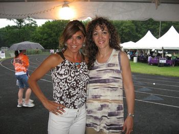 with friend Maria Stephanos (FOX-25 News), host of the Relay for Life, Foxboro, as Krisanthi is guest speaker and performer
