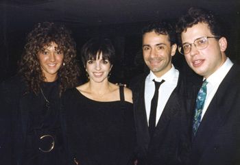with legendary cabaret performer Liza Minelli, friend and keyboardist Jack Colombo and cabaret pianist Billy Stritch
