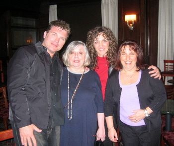 with jazz singers and friends Dane Vannatter, Carol Sloane, and Zola

