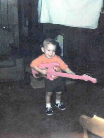 Robby Hawkins pink guitar West Union Ohio
