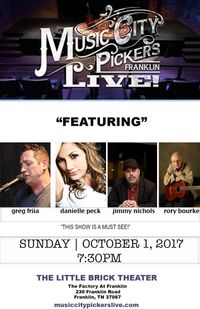 Greg Friia & Friends At MUSIC CITY PICKERS LIVE!!